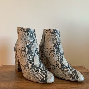 Steve Madden Snake Print Booties